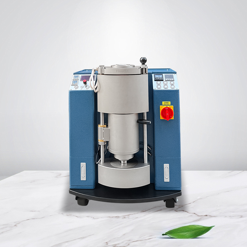 • Front view of the Hasung 1KG mini vacuum pressure casting machine for gold and silver, ideal for high-precision jewelry casting.