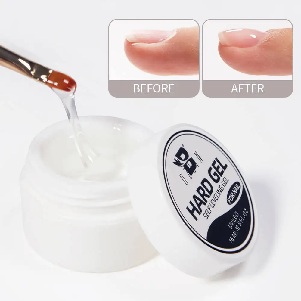 BOZLIN HEMA TPO Free 15ml Clear Self Leveling Hard Gel in a Jar Factory 1