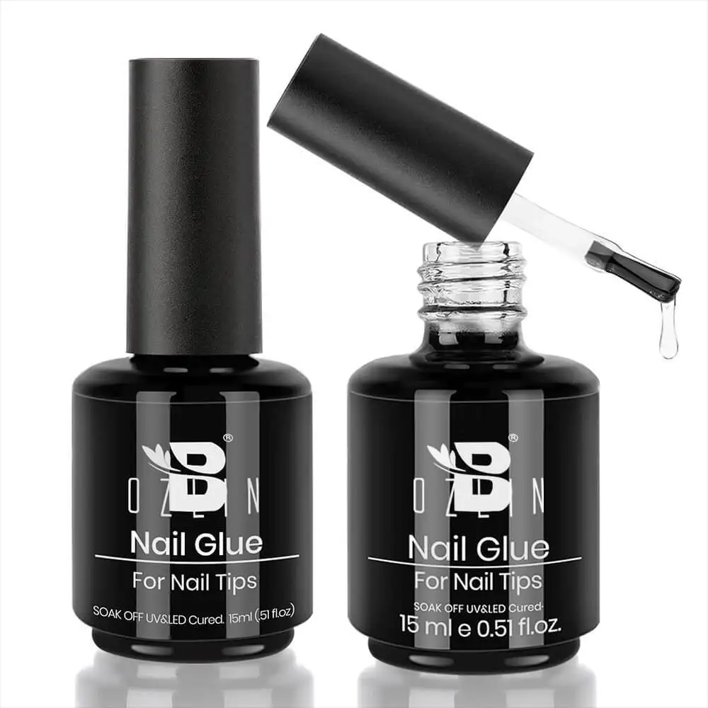 BOZLIN Wholesale 15ml Clear Press on Nail Tips Glue Gel Manufacturer 1