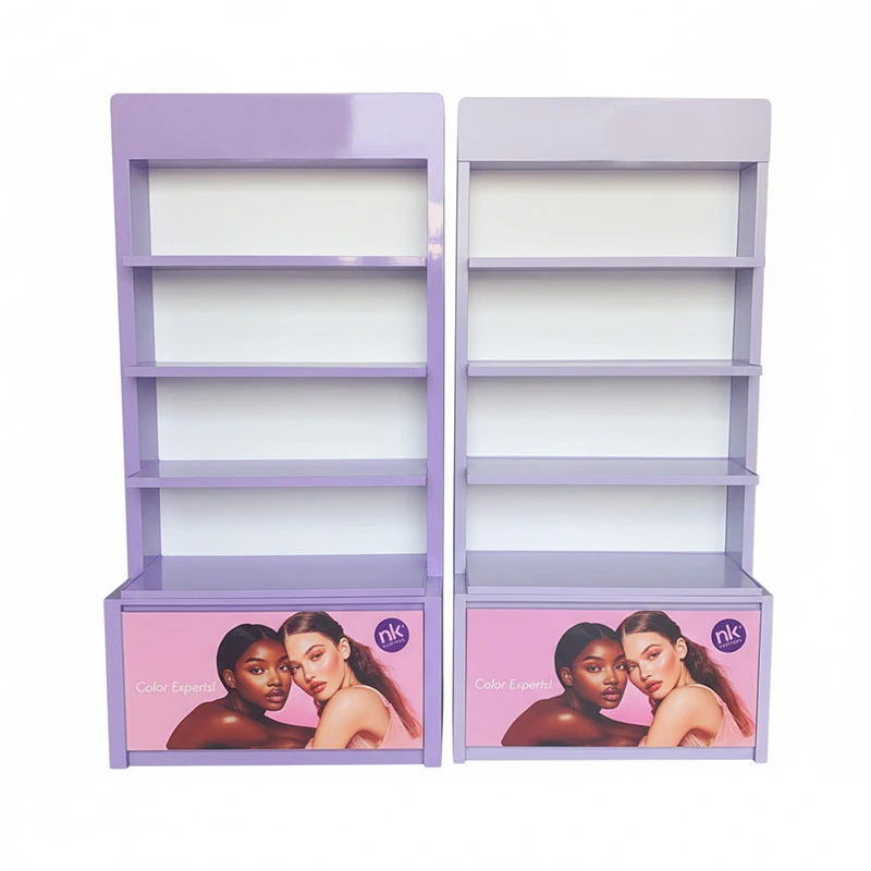 Custom Metal Cosmetics Display Cabinet for Beauty Retail and Brand Merchandising Independent Site Product Detail Page 1