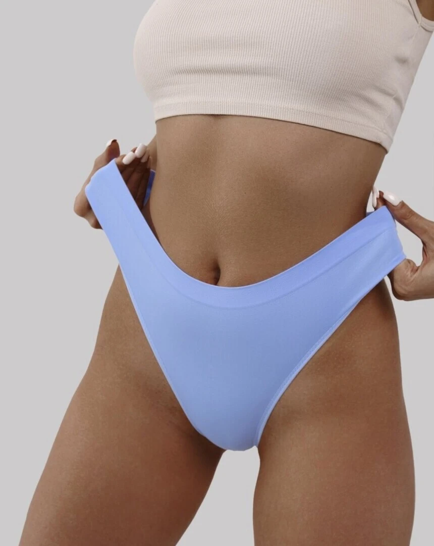 Seamless Underwear Bulk Supplier One-Piece Knitting Women's Thongs 9615# 1