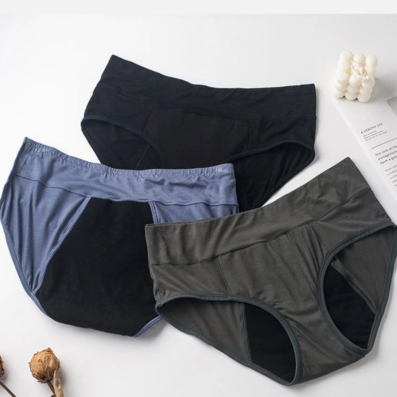 OEM 4-Layer High Absorbency Leakproof Period Panties Mid-Waist 9080# 1