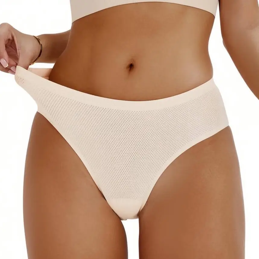 Women Bikini panties,Seamless mesh Ladies Panties,No Show Comfortable Briefs Undies,Invisible Hipster 9561# 1