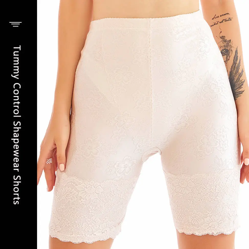 OEM/ODM lace Stay-in-Place Seamless Shorts for Women - mid Waisted Shapewear Tummy Control 7810# 1