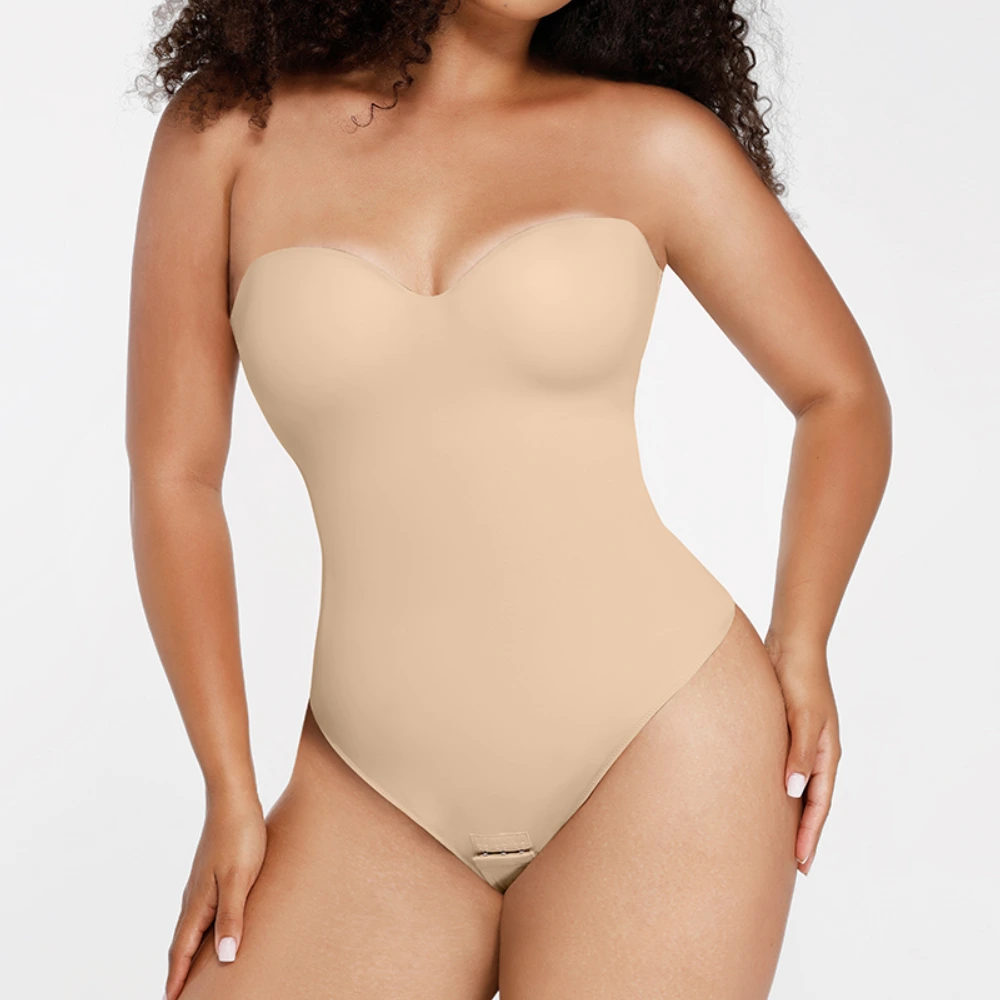 ODM Underwire Strapless One-Piece Thong Bodysuit 240054# 1