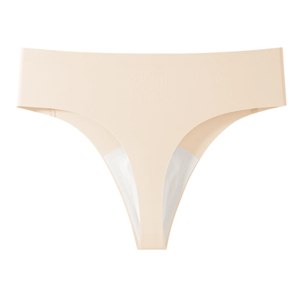 Anti Camel Toe No Embarrassment Line High Stretch Workout Thong Women's Gym Seamless Underwear 1012# 1