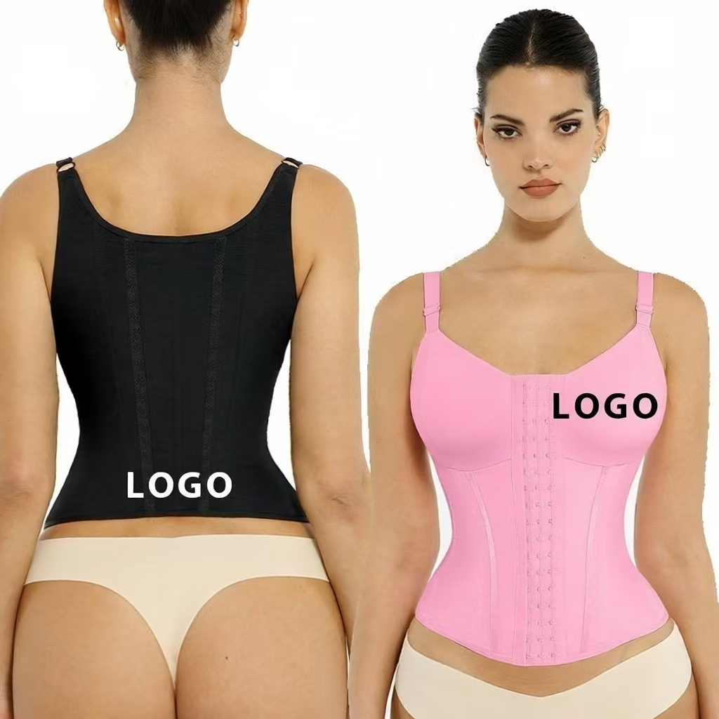 Women's Waist Trainer Vest with 7 Steel Bones and Chest Support 250013# 1