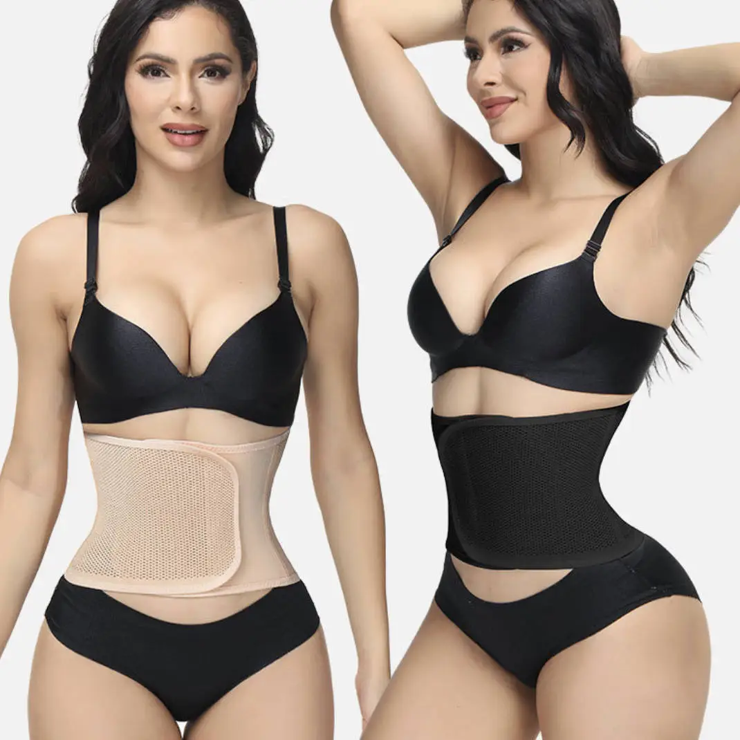 Private Label Abdominal Belt Postpartum Belly Band Sports Waist Trainer 1