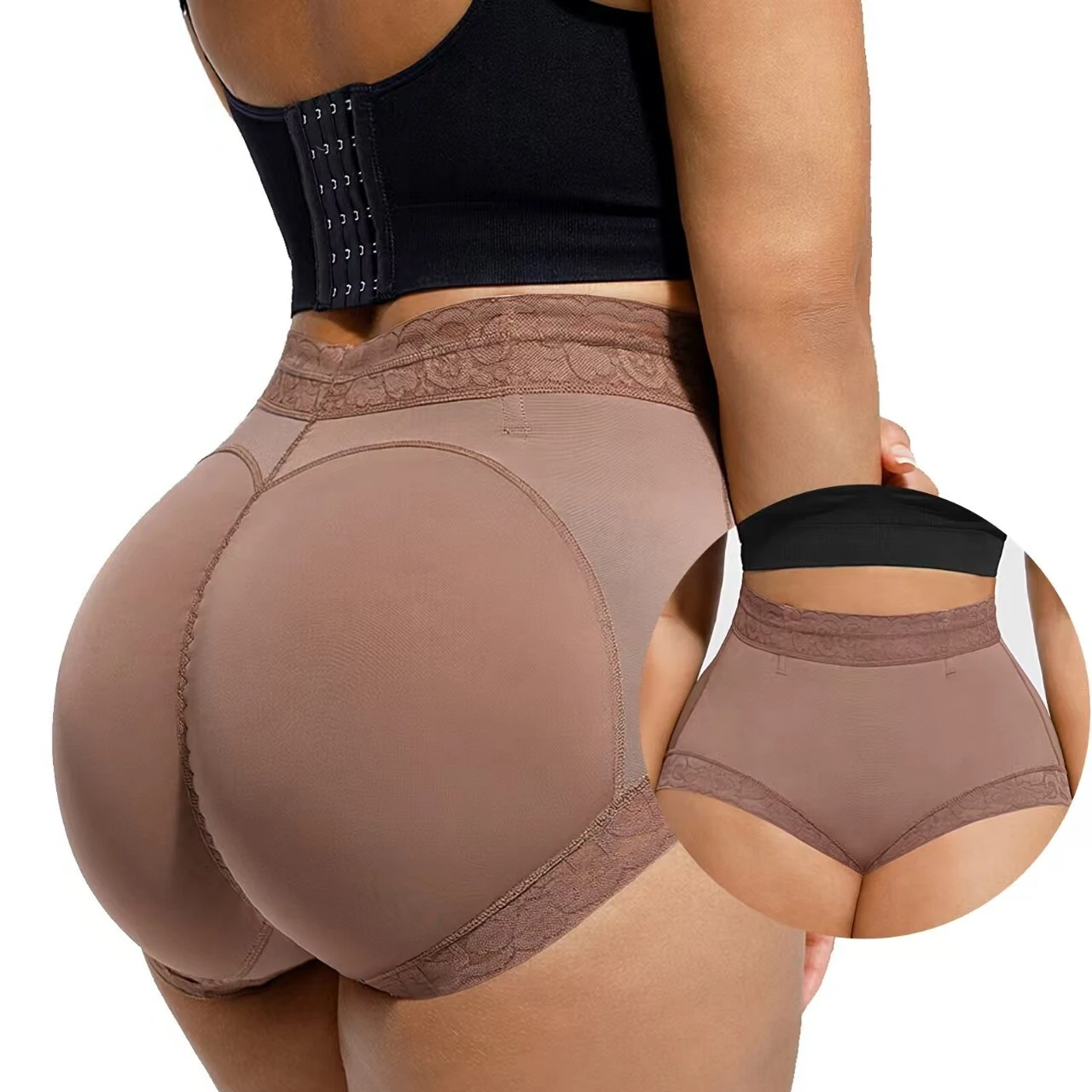 Shorts gainants et amincissants pour le ventre et les fesses, en vente en gros. Culottes push-up. 1