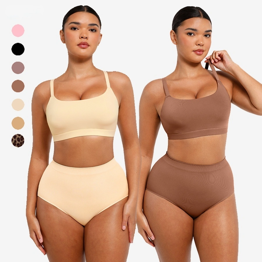 High Waist Seamless Tummy Control Panty Summer Breathable T-shirt Bra Bra Body Shaper Butt Lifter Panties For Women 1