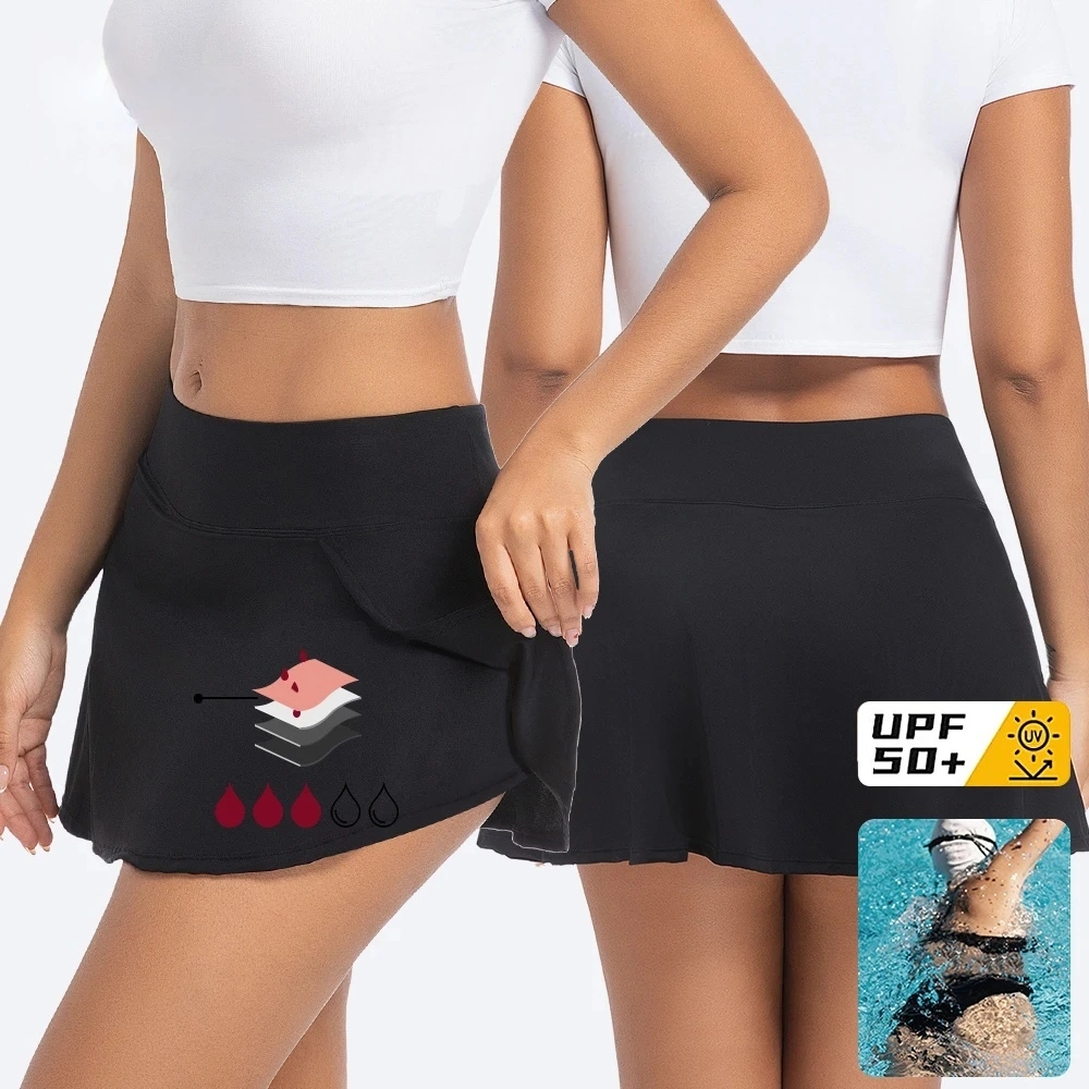 OEM/ODM 2-in-1 Girls Menstruel Bikini Skirt Menstrual Swimwear 1