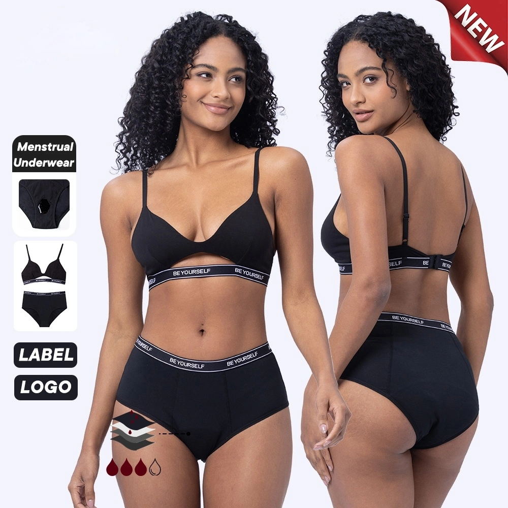 طقم ملابس سباحة مخصصة للفتيات المراهقات والنساء، يتضمن سراويل داخلية للدورة الشهرية، قطعتين 1