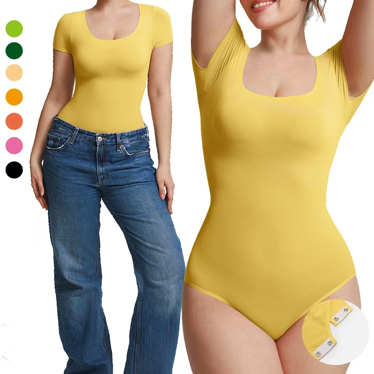 Wholesale Women's Plus Size Waist Slimming Shapewear Bodysuit 1