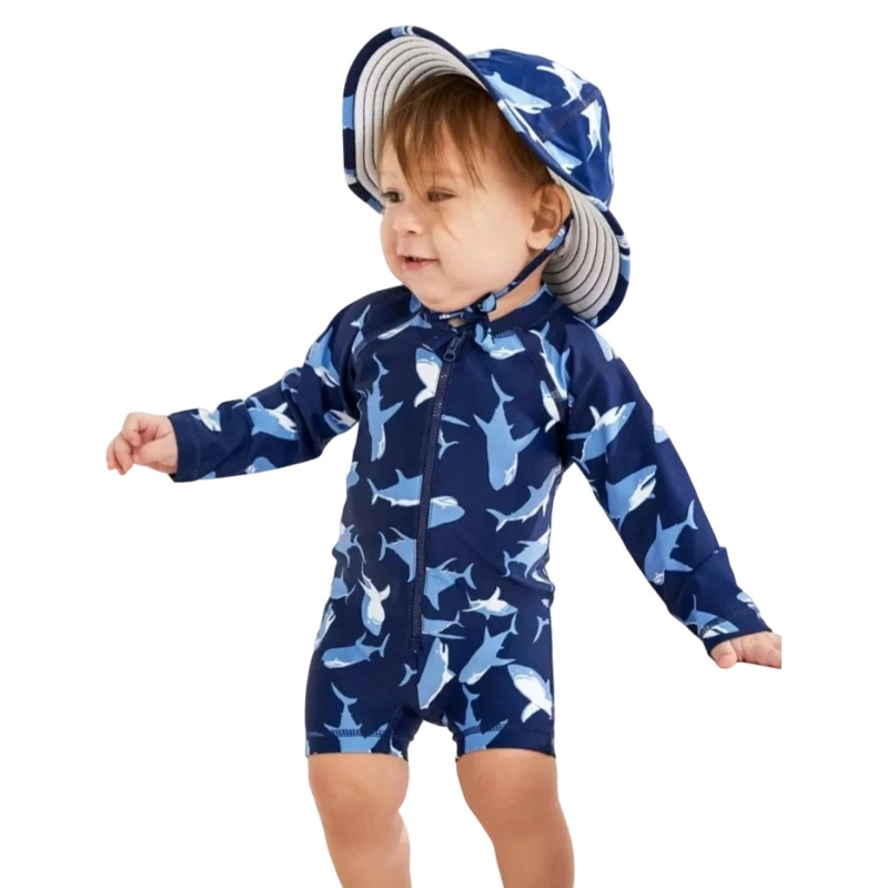 Custom UPF 50+ Girls Swim Dress Printed One-Piece Swimsuit for Beach & Sport 1