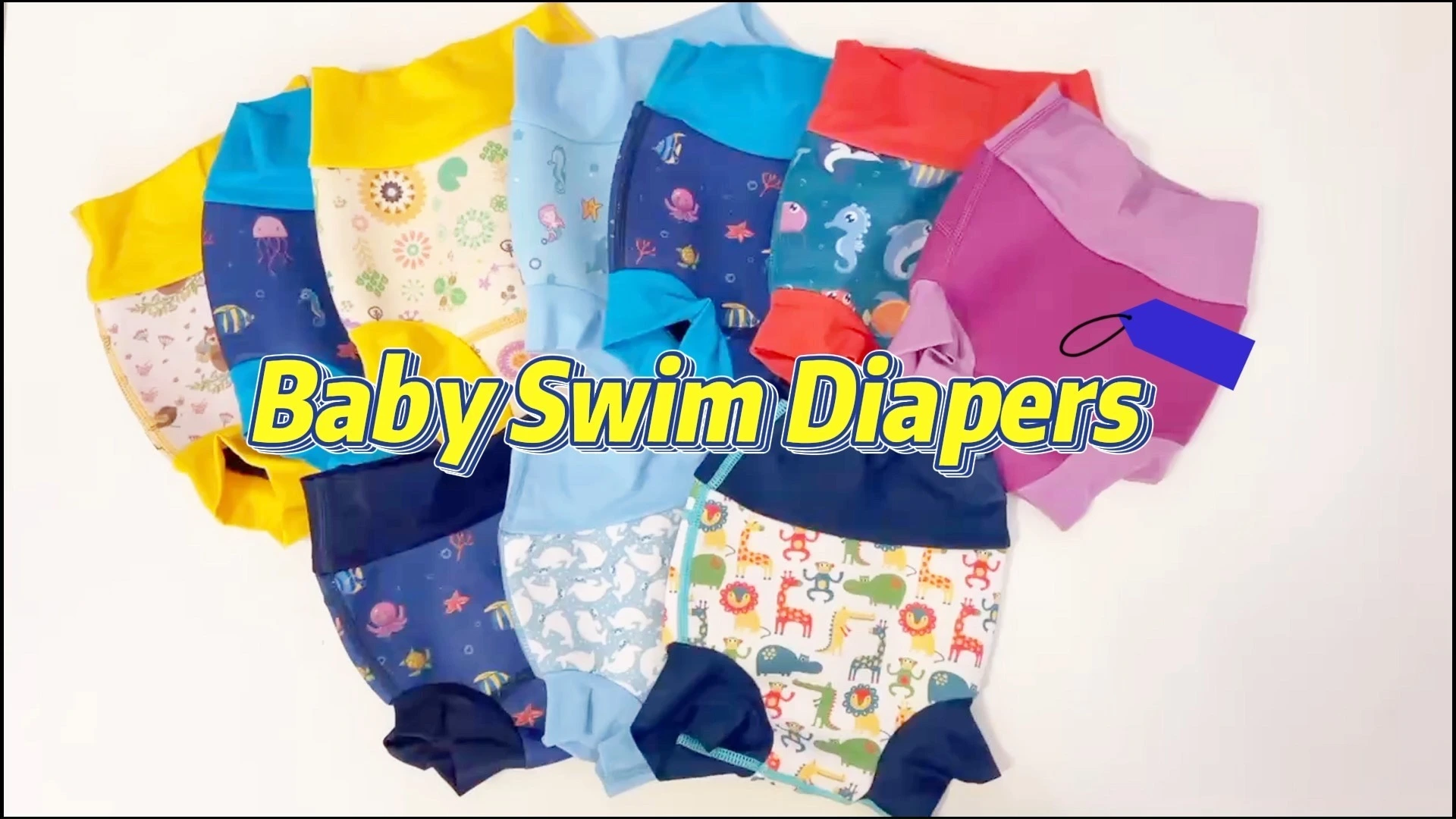 Manufacturer Swimming Diapers 2mm OEM Neoprene Unisex Nappy High Waist Baby Price Reusable and Washable Swim Diaper Pants 1
