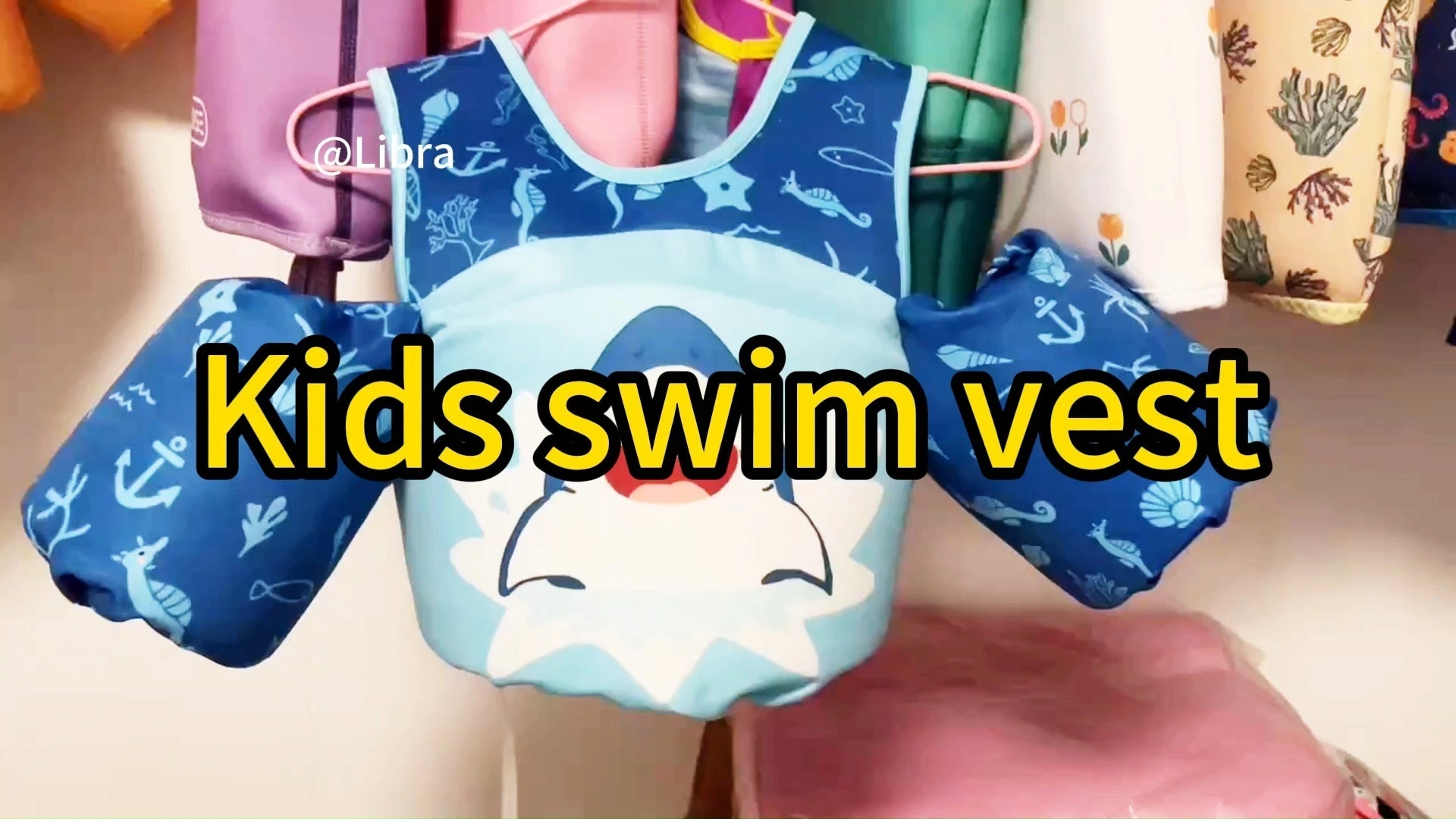 Kids 30-50 lbs Puddle Jumper Swimming Float Aid with Shoulder Straps and Arm Water Wings 1