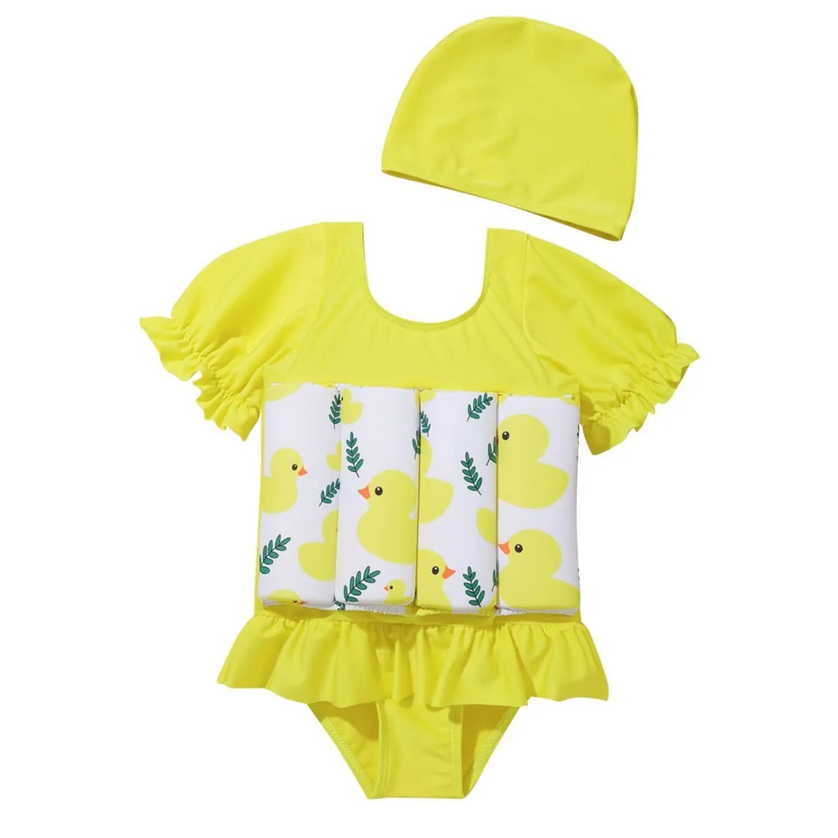 Wholesale Sublimation Children's Float Suit with Adjustable Buoyancy Floating Swimwear 1