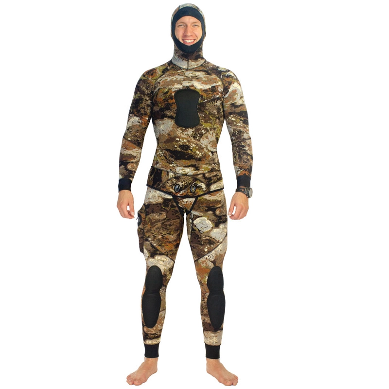 Men 3mm,5mm Neoprene Camouflage Wetsuit GBS Waterproof Sportswear for Spearfishing Swimming 1