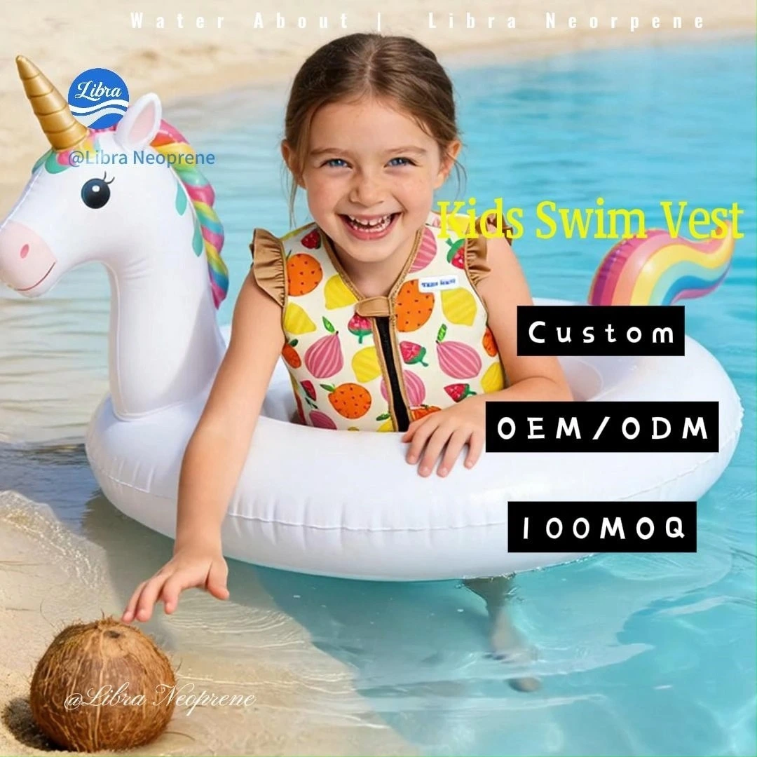 Custom CE Kids Float Vest Eco Friendly No Inflation Needed Libra Neoprene 1