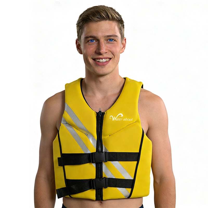 yellow adult life jacket