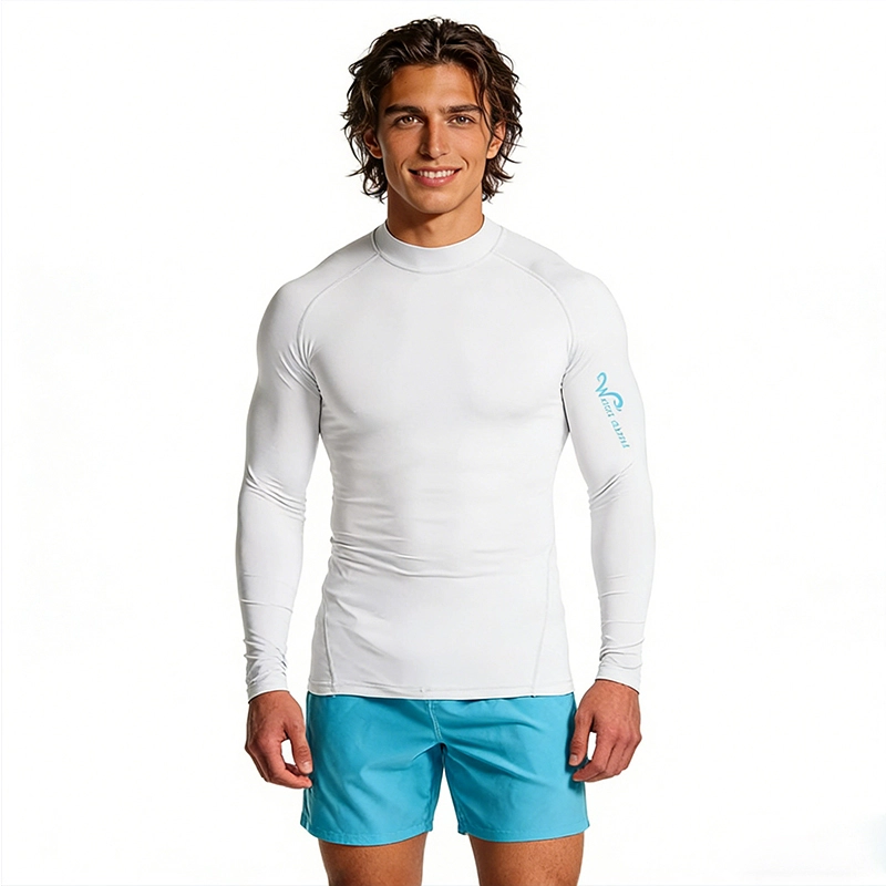 white rash guard wholesale