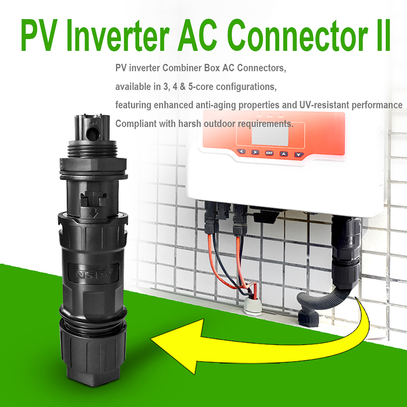 NSPV Solar 3P AC Connectors II Verson Series 3 Pins 5