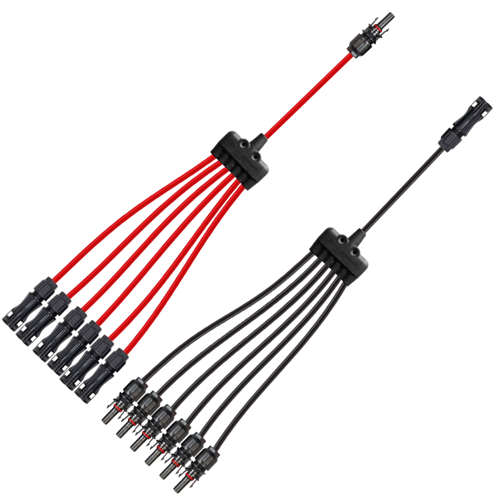 Solução de chicote de cabos em Y 6 em 1 NSPV M610H para energia solar 1