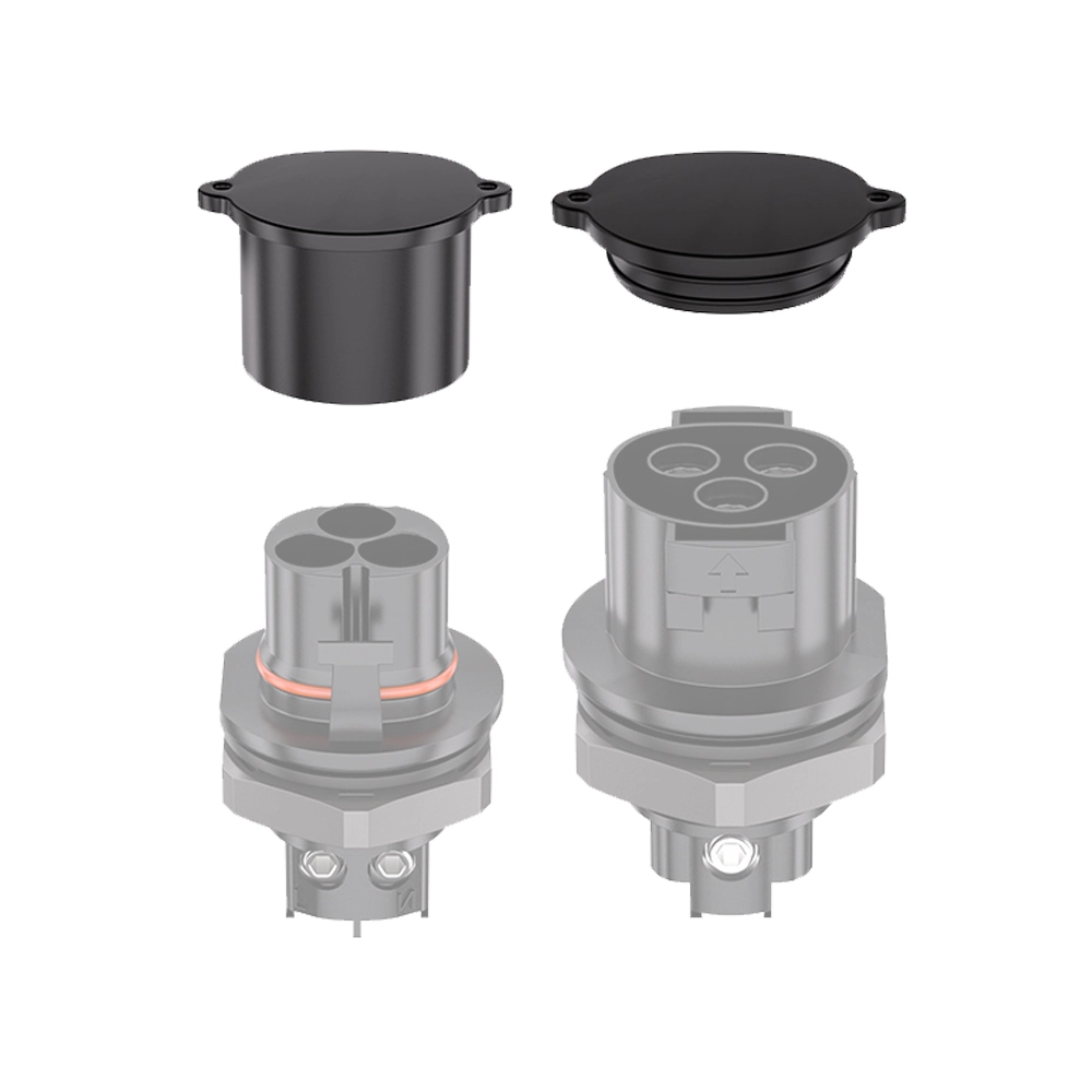 Tampas de proteção contra poeira para conectores CA de 3 pinos de borracha de silicone do inversor solar NSPV 1