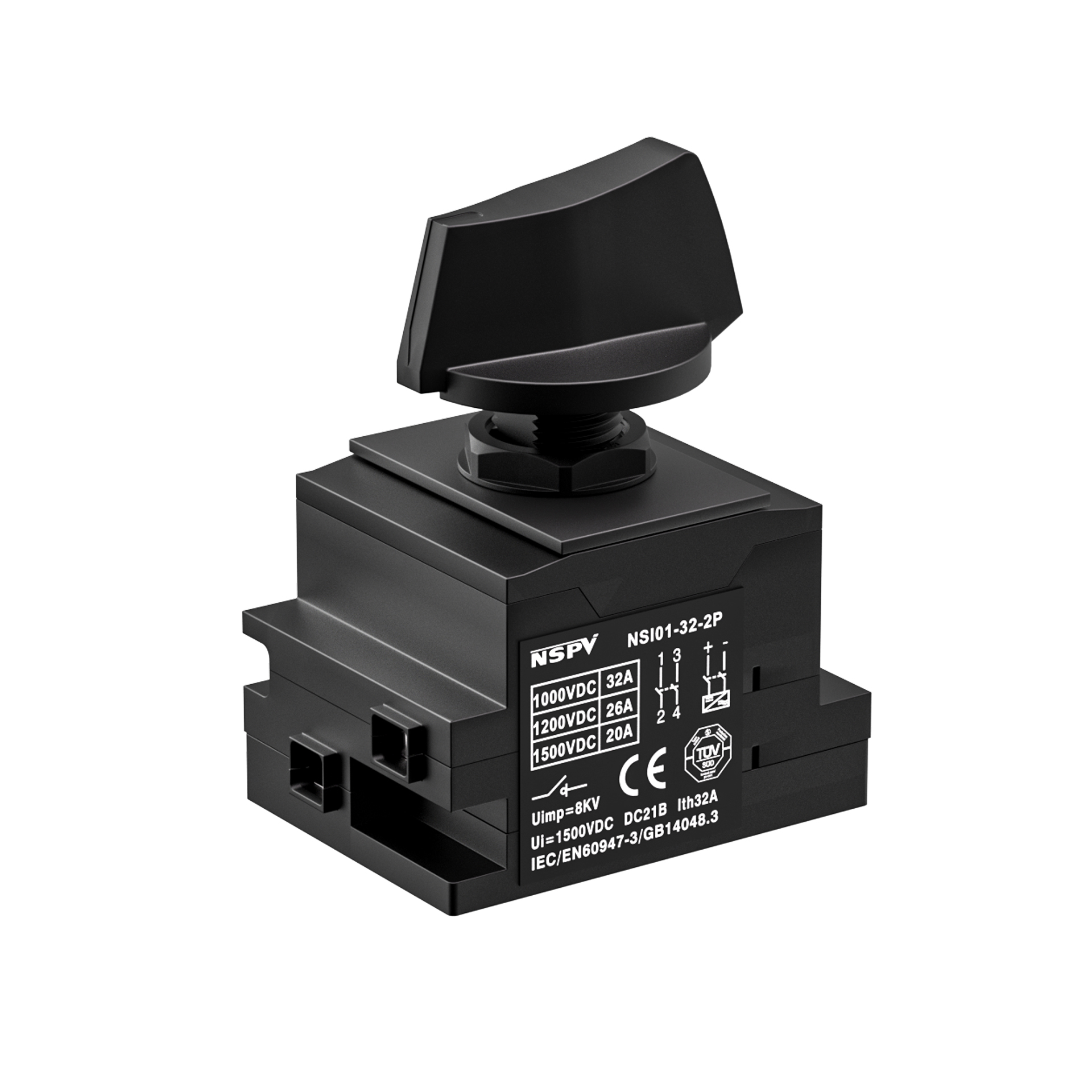 NSPV Solar DC Isolator Switch 2P 1