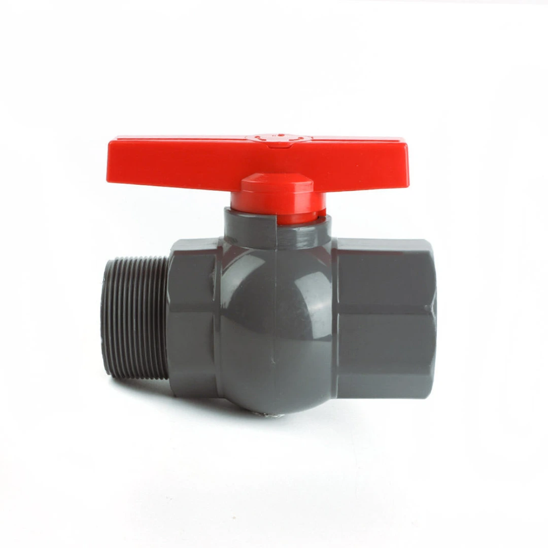 PVC Male & Female Ball Valve  Red Handle- LK AGRI 1