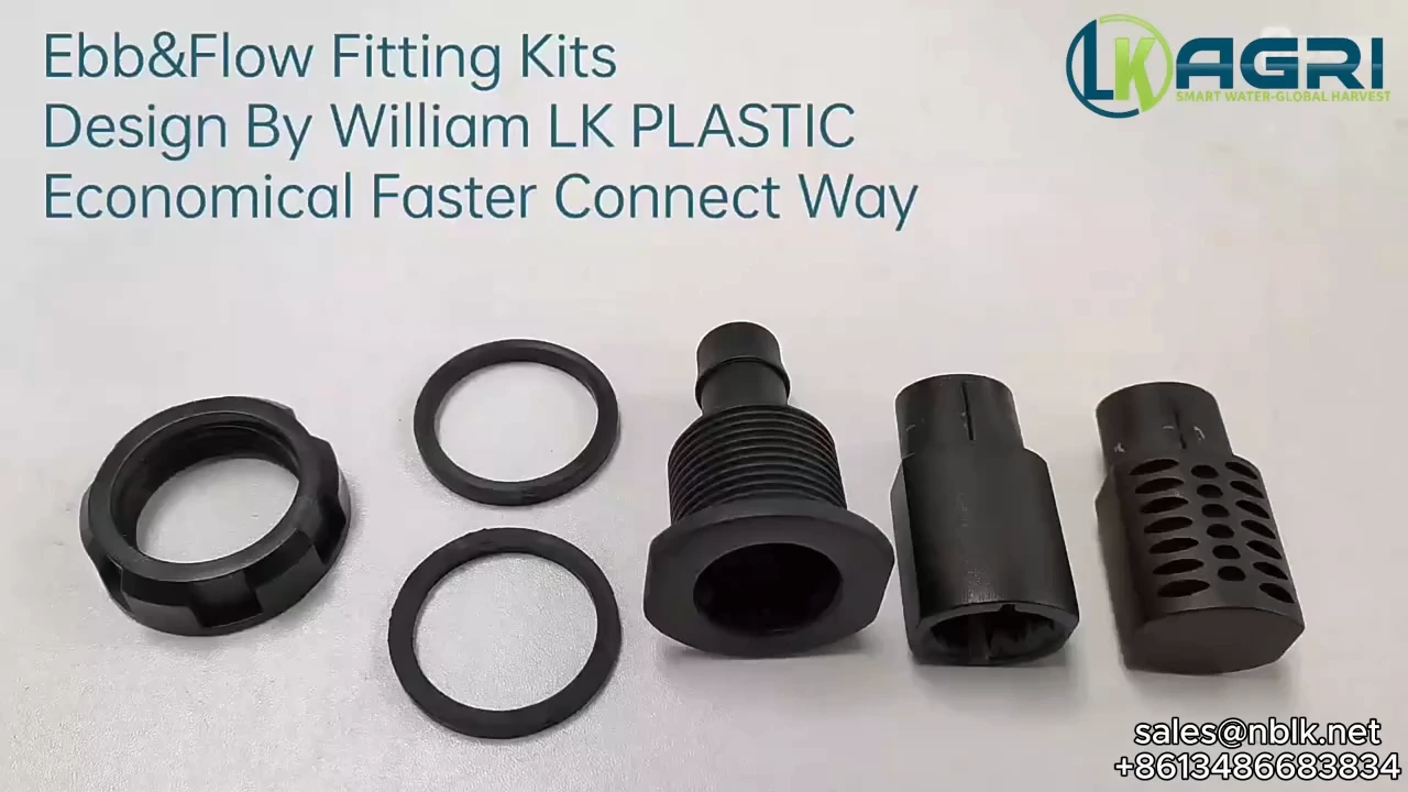 Plastic Tank Hydroponics Ebb&flow Barbed Fitting Kit-LK AGRI 1