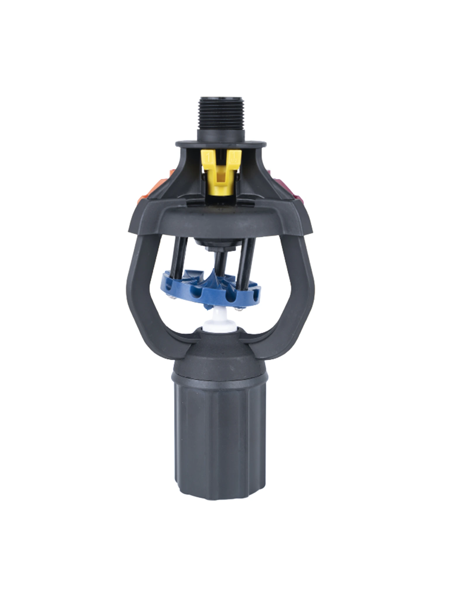 WOB II Generación Aspersor pivotante de baja presión con deflectores intercambiables y control de gotas ajustable - LK AGRI 1