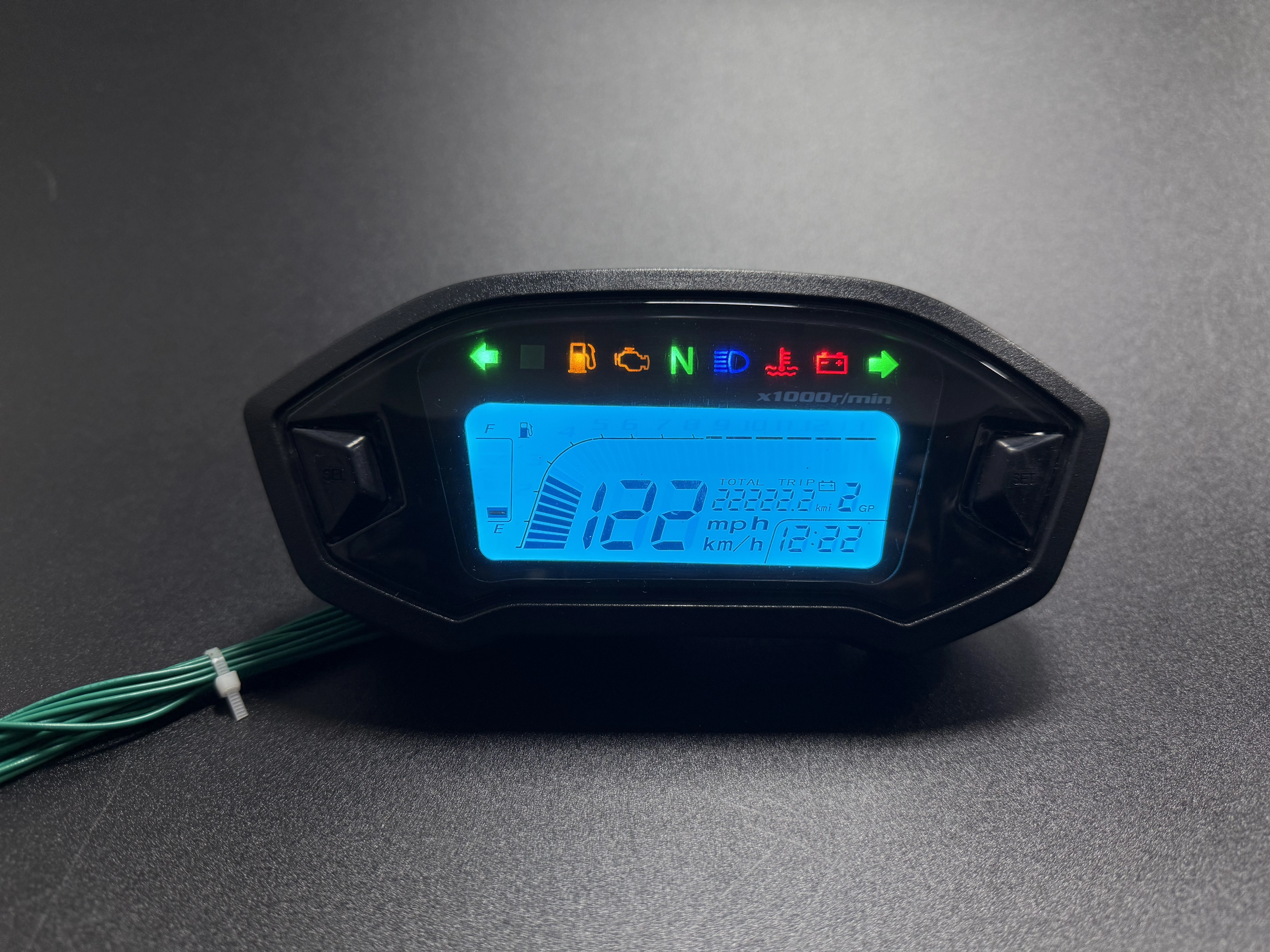 مقياس رقمي للدراجات النارية لهوندا جروم إم إس إكس 125 موديلات 2014-2020 و سي آر إف 250 إل 1