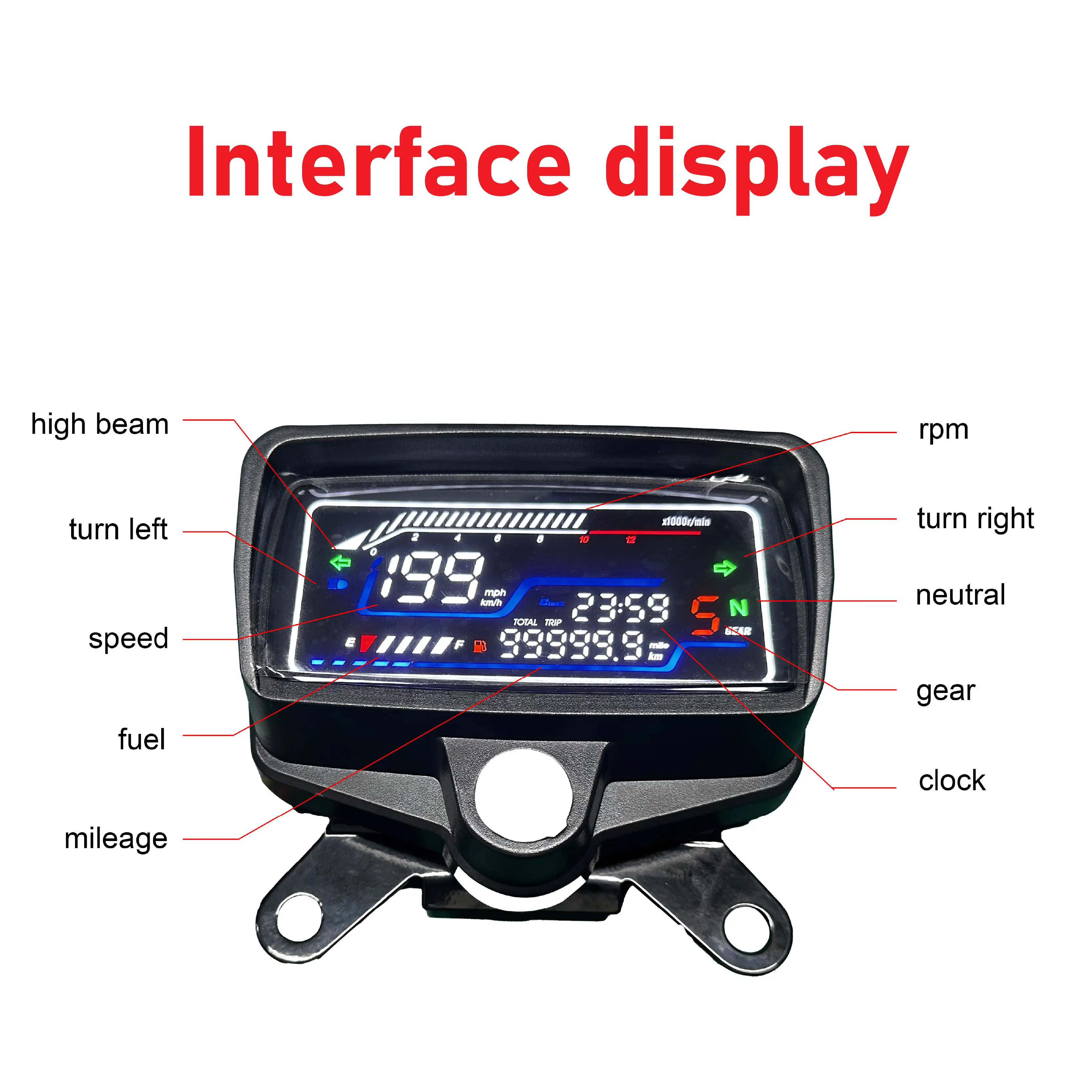 Motorcycle Speedometer in Stock Wholesale - Baihang-1 4