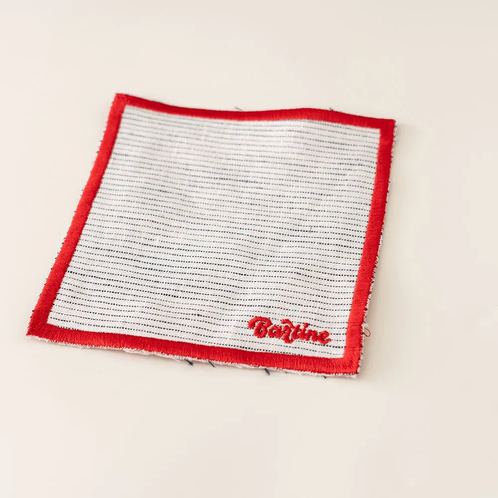 Custom 100% Natural Soft Reusable Drink Mats Linen Coasters Napkin for Cups Mugs 1