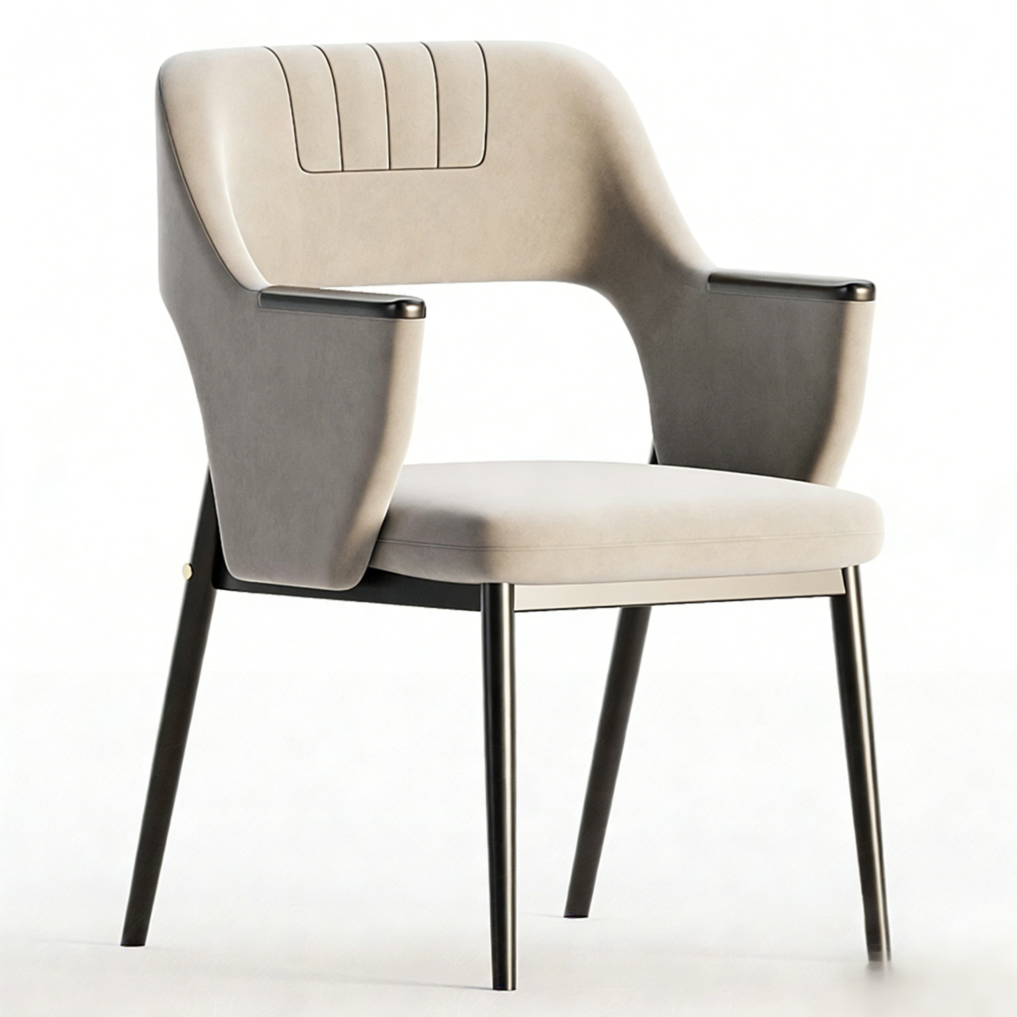 Hotel Dining Chair - Fabric Upholstery with Metal Legs | Modern Hotel Restaurant Furniture D-1010 1