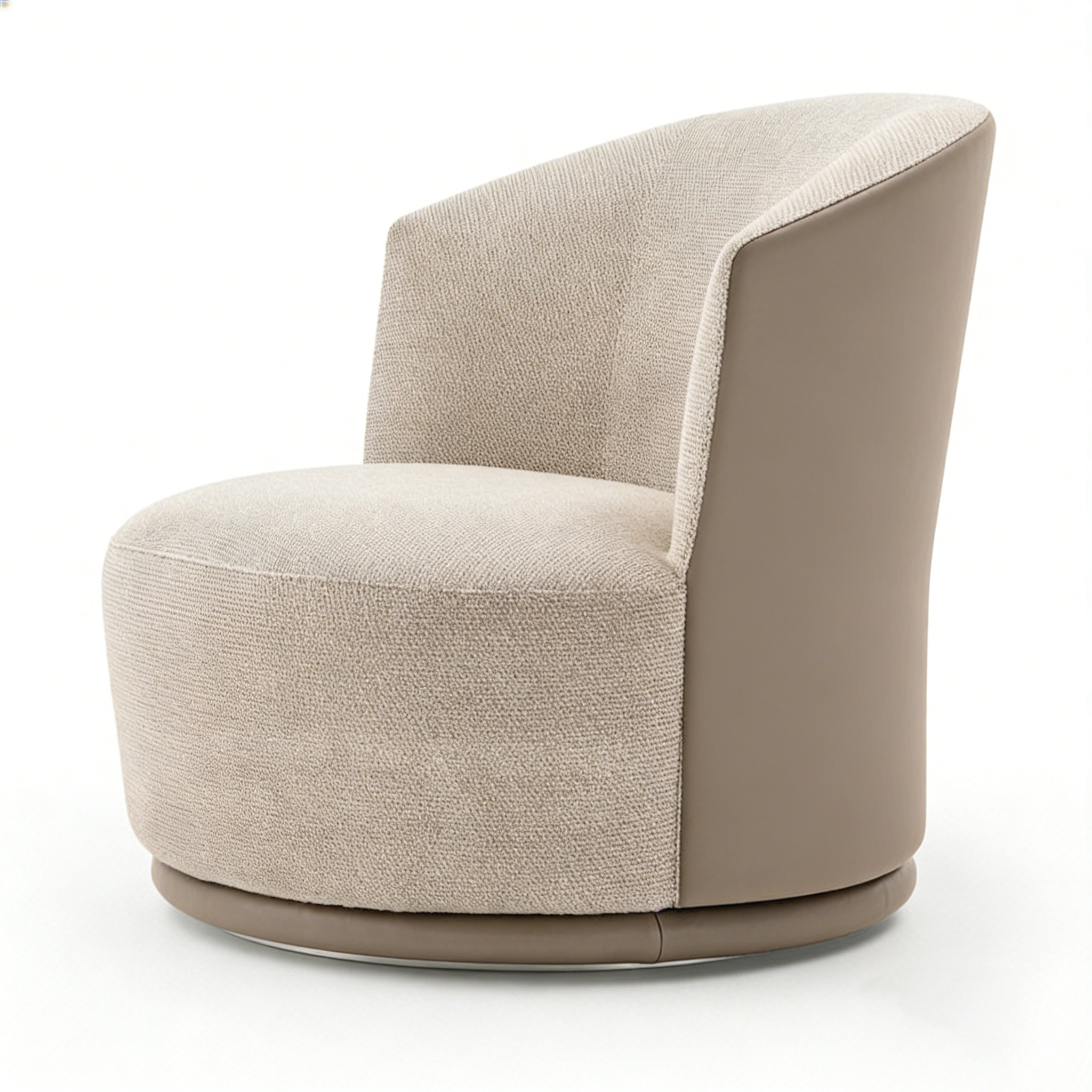 Hotel Swivel Accent Chair - Fabric & Leather Upholstery | Modern Hotel Guest Room Seating S-1013 1