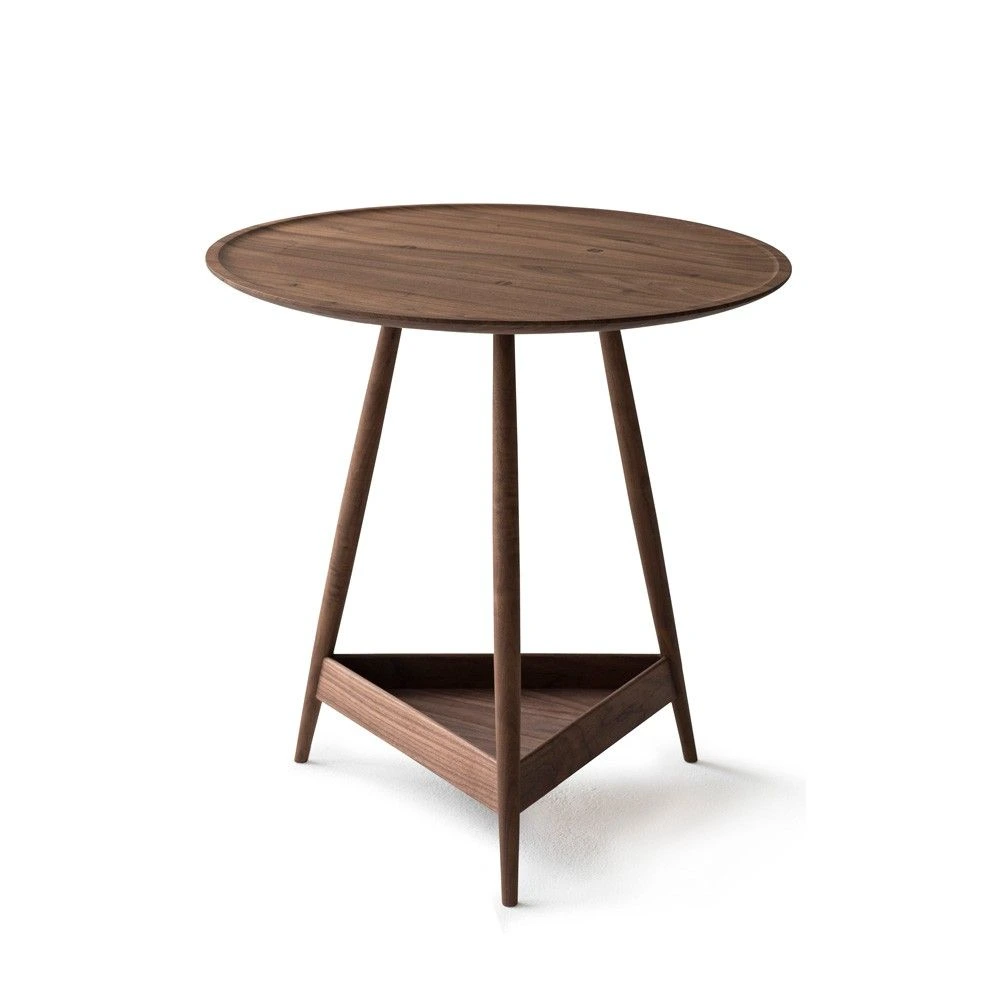 Hotel Coffee Table - Solid Walnut Wood with Storage Shelf | Modern Hotel Lounge Furniture C-1013 1