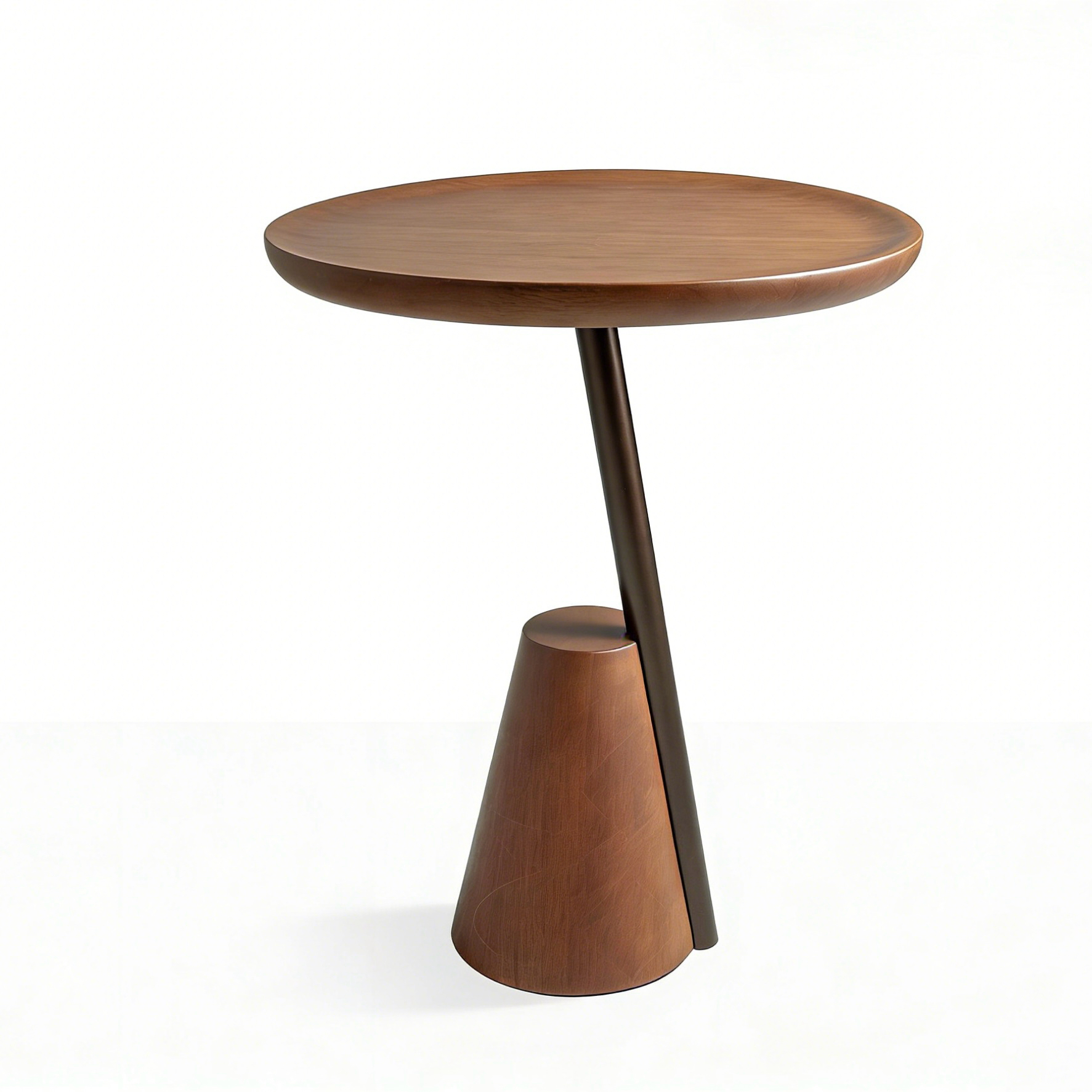 Hotel Coffee Table - Sculptural Wood & Metal Base | Modern Hotel Lounge & Guest Room Furniture C-1015 1