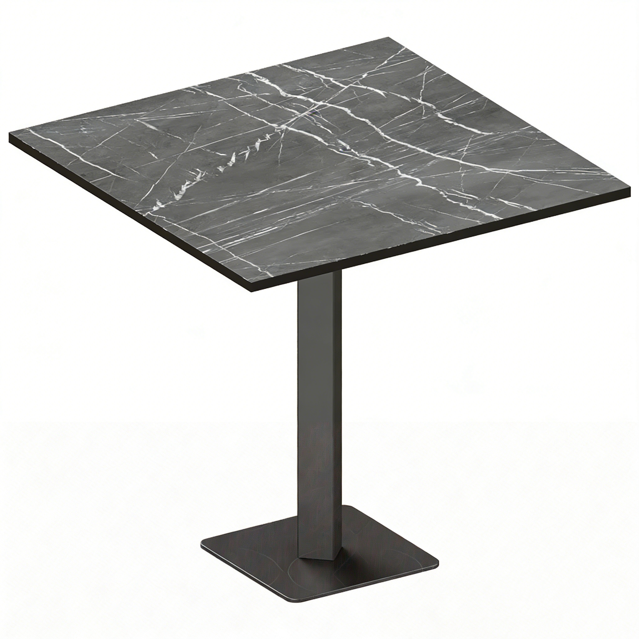 Hotel Square Dining Table - Marble Top with Metal Pedestal | Modern Hotel Restaurant Furniture T-1015 1