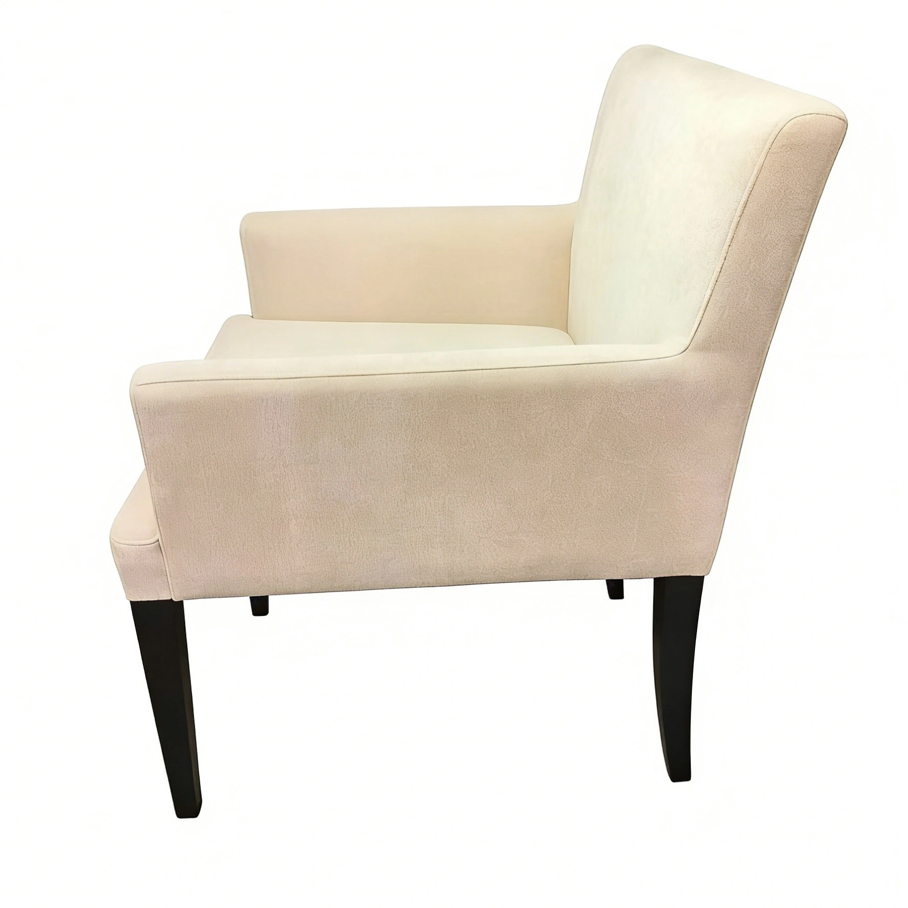 Hotel Lounge Chair - Upholstered Velvet with Wood Legs | Modern Guest Room & Lounge Seating Furniture L-1021 1