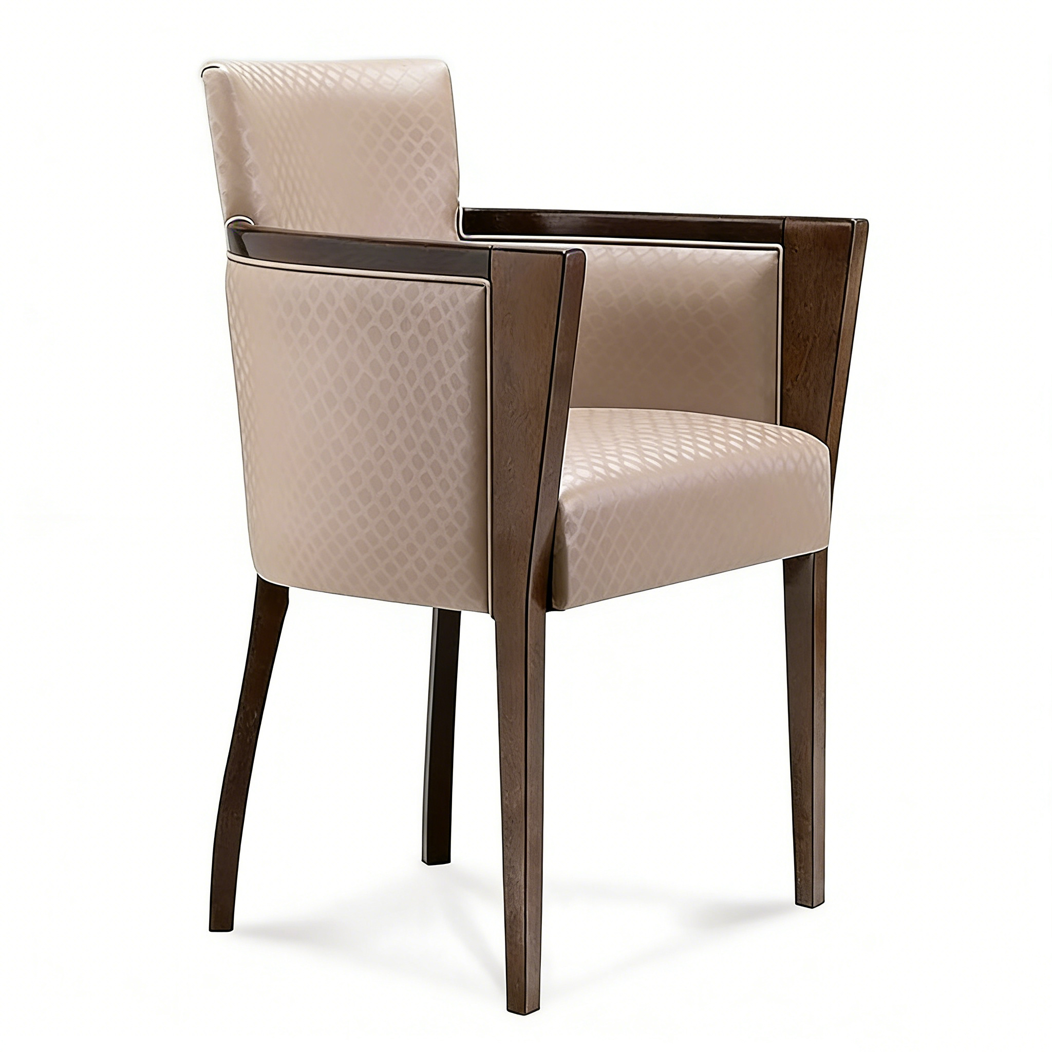 Hotel Dining Chair - Faux Leather Upholstery with Solid Wood Frame | Modern Restaurant Seating D-1020 1