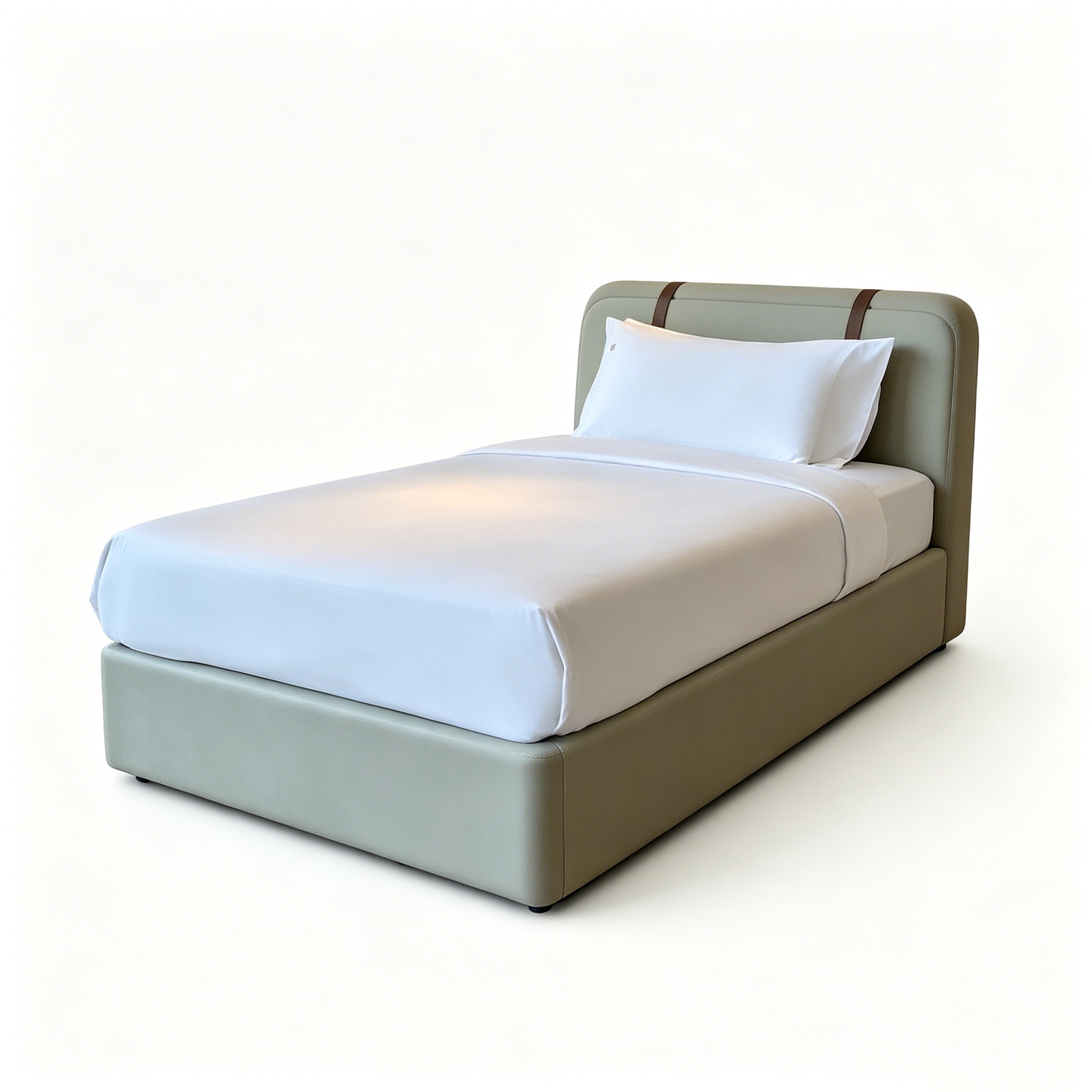 Hotel Upholstered Platform Bed - Modern Low Profile Frame | Luxury Guest Room Bedroom Furniture B-1023 1