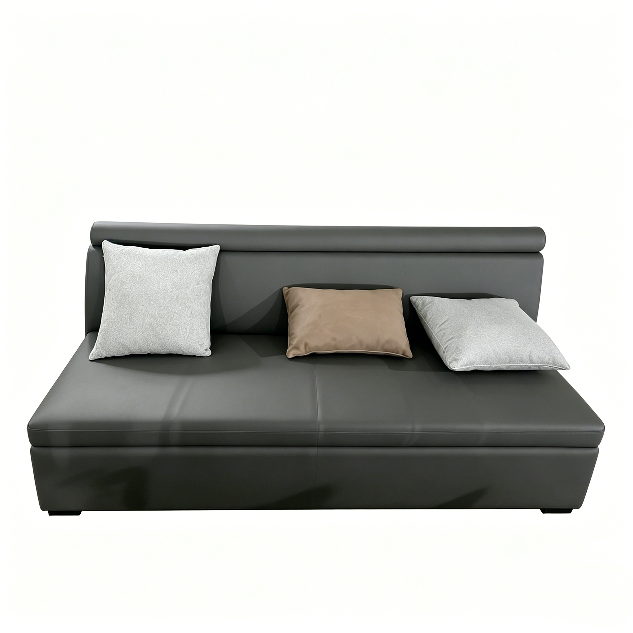 Hotel Upholstered Sofa - Faux Leather with Storage Base | Modern Lobby & Lounge Seating S-1023 1