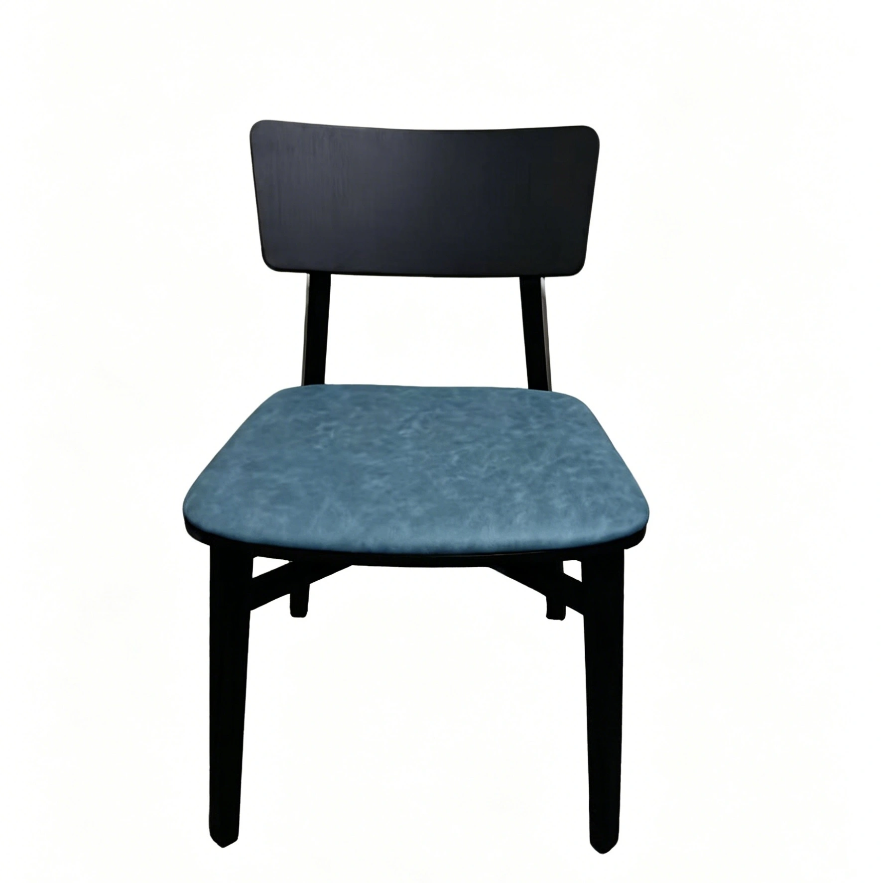 Hotel Dining Chair - Fabric Seat with Solid Wood Back & Legs | Modern Restaurant Furniture D-1023 1