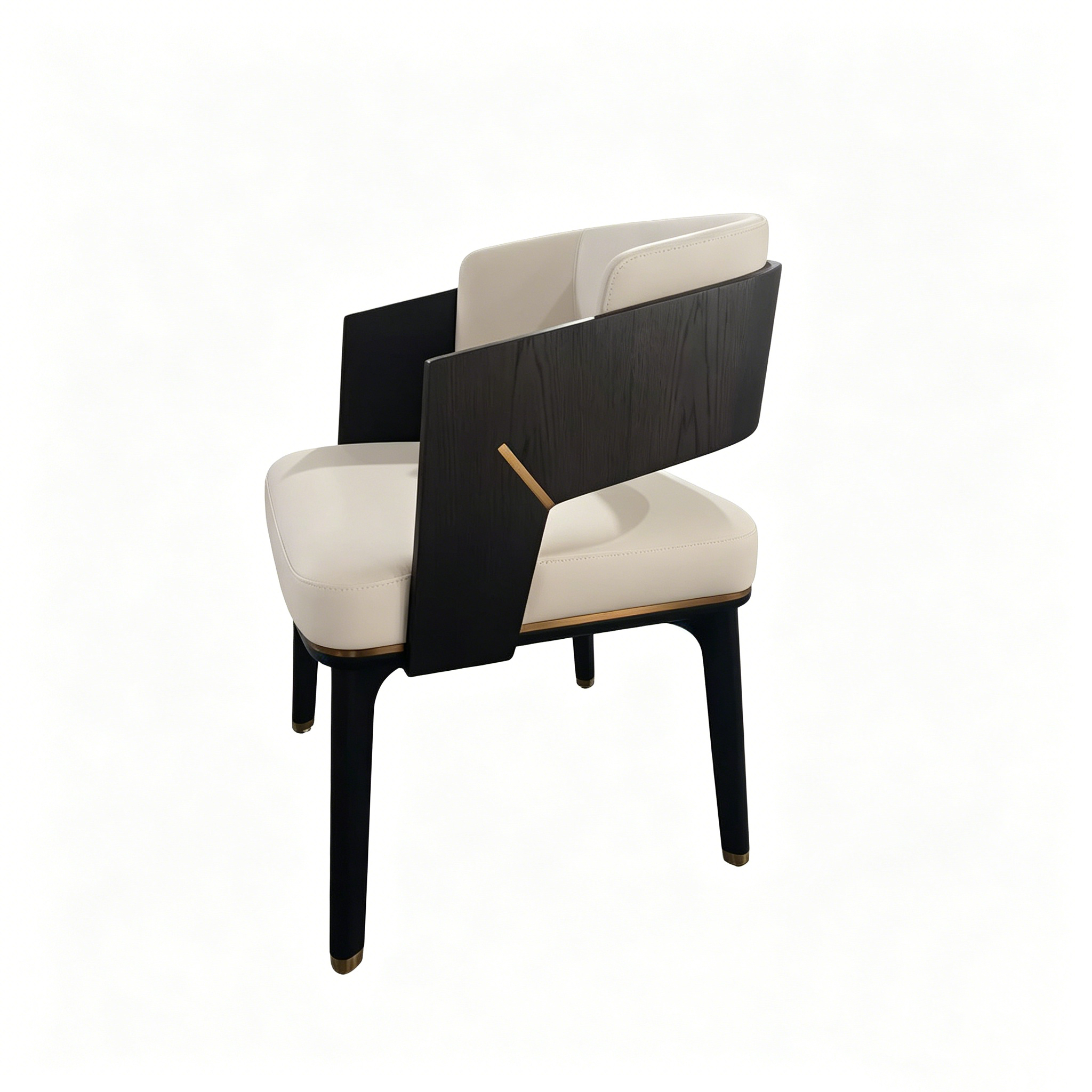 Hotel Dining Chair - Faux Leather Seat with Wood Frame | Modern Restaurant & Banquet Furniture D-1024 1