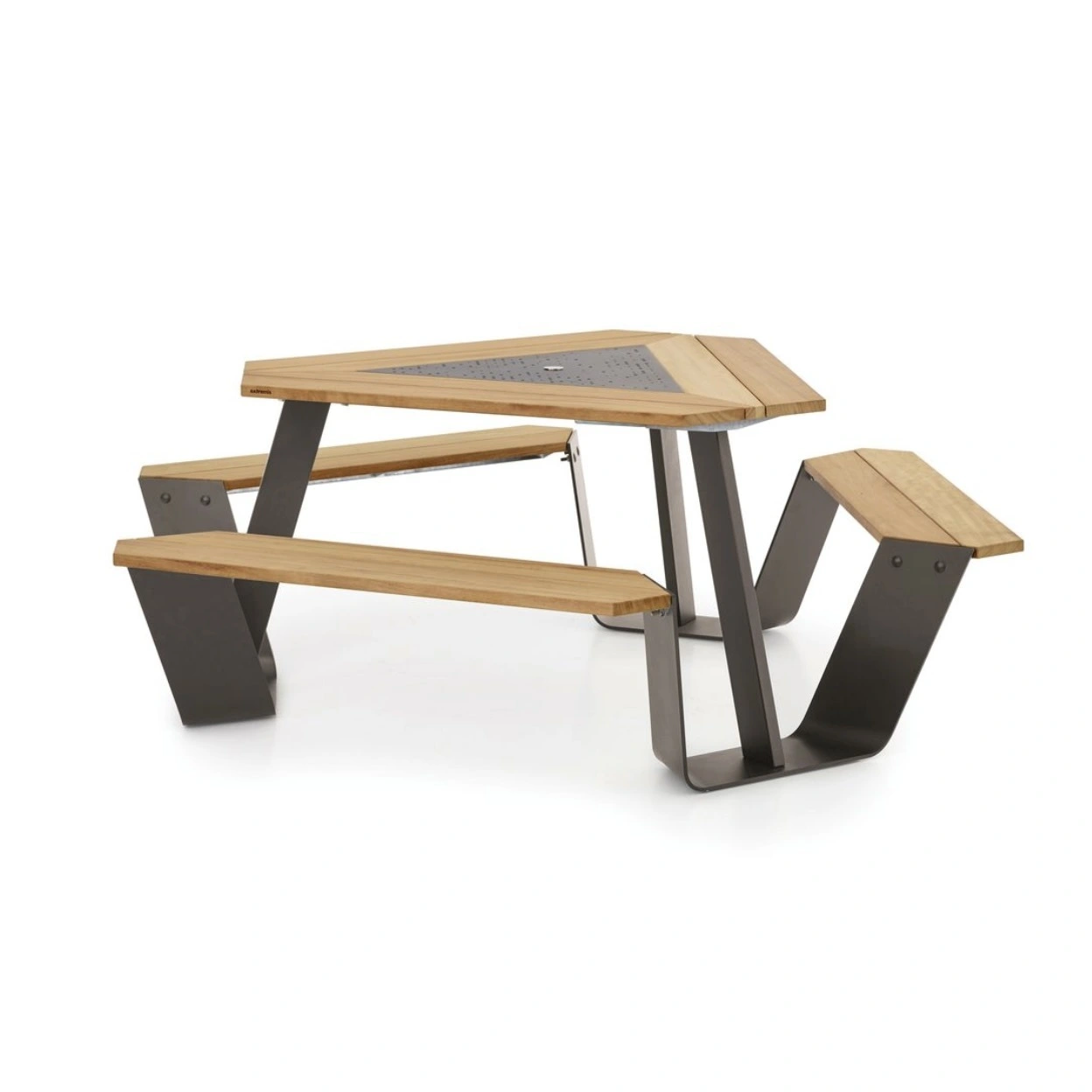 Hospitality Outdoor Picnic Set｜Wood Metal Frame for Resort Patio P-1004 1