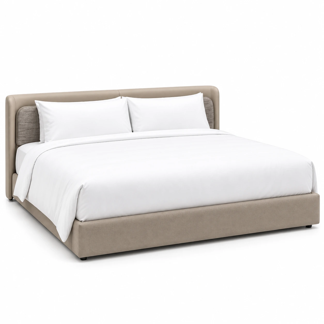 Hotel Upholstered King Bed｜ Padded Headboard for Resort Projects B-1038 1
