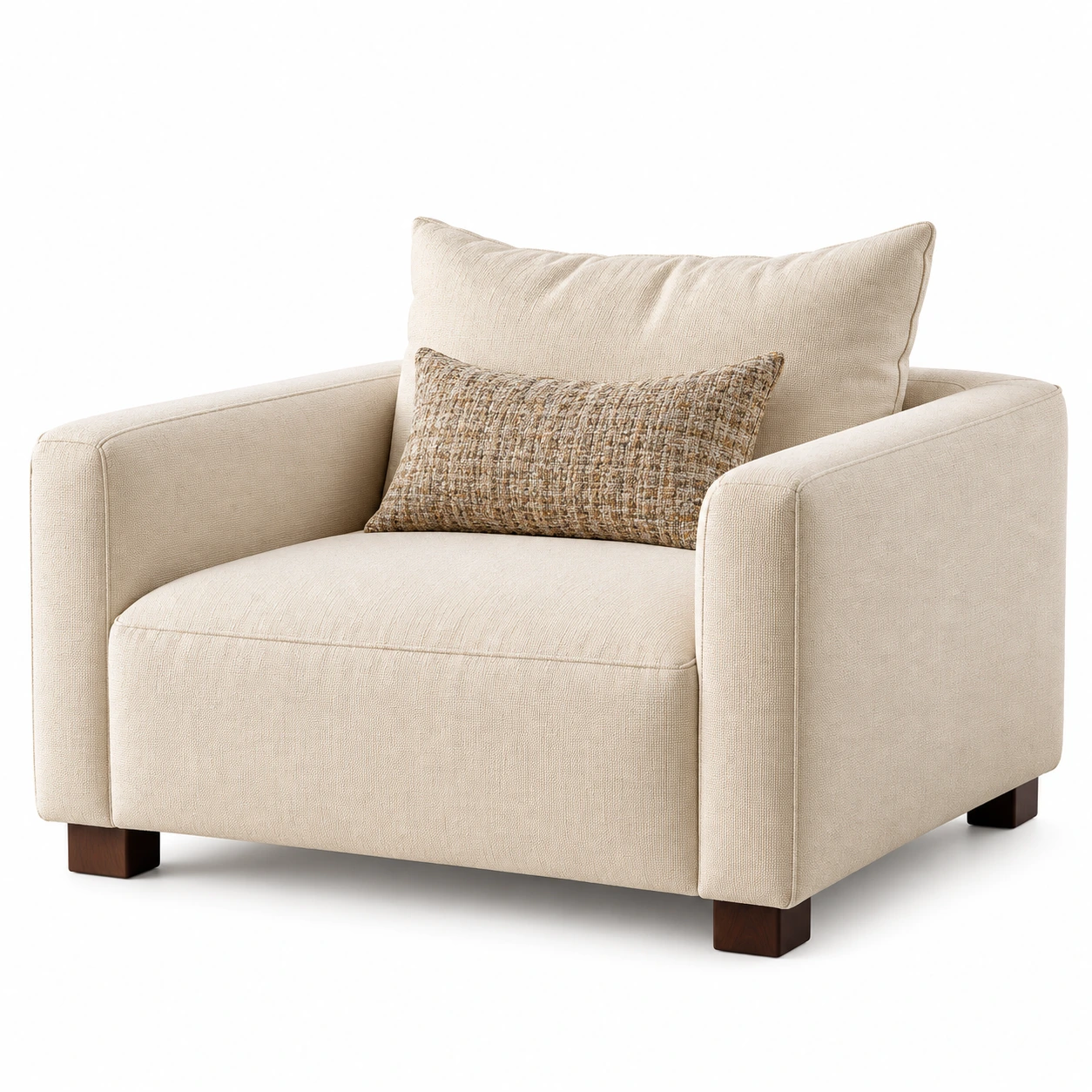 Commercial Hotel Single Sofa｜ Upholstered Lounge Armchair for Hospitality Projects S-1039 1