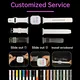 Detachable strap designs for stadium concert LED wristbands